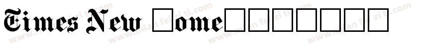 Times New Romen字体转换